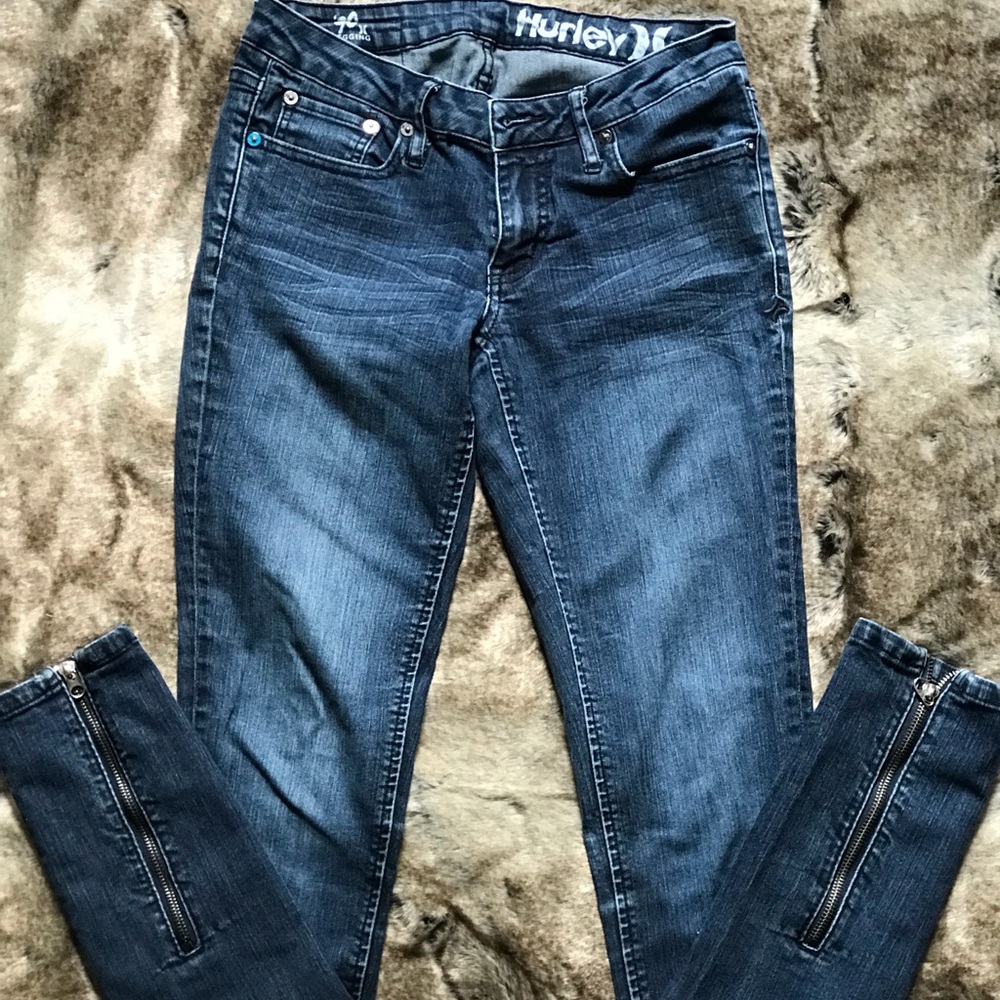 Hurley ankle-zip jeans/jeggings